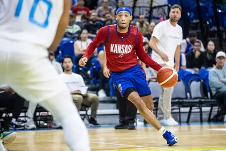 Kansas Falls in Exhibition Finale, 87-81 Image