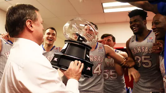 Graham leads Jayhawks to win over Texas Tech, share of 14th straight Big 12 Title Image