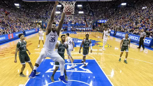 Azubuike leads No. 5 Kansas past Eastern Michigan, 87-63 Image