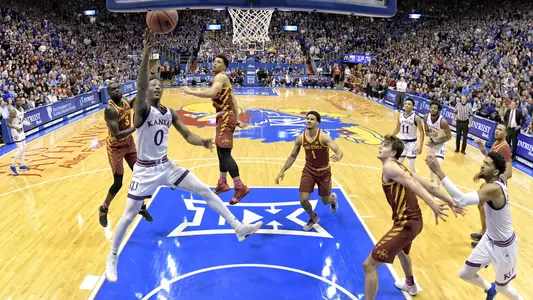 Jayhawks run past Cyclones, 80-76 Image