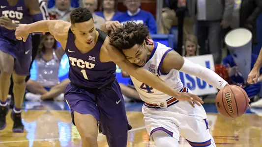 Jayhawks fend off Frogs, 71-64 Image
