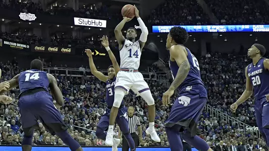 Jayhawks outlast Wildcats, advance to Big 12 final Image