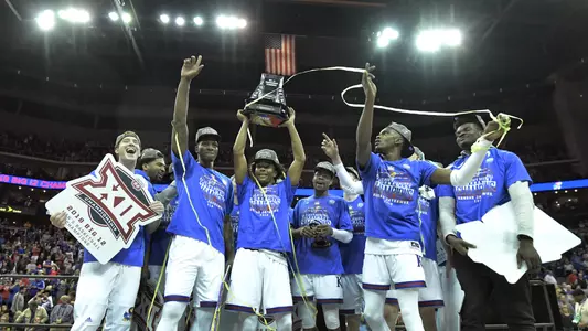 Jayhawks fly past West Virginia to win Big 12 Tournament crown Image
