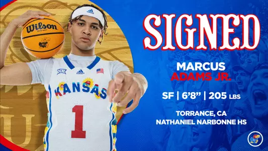 Marcus Adams Jr. Signs with Kansas Image
