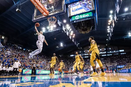 Kansas Dominates Missouri in the HyVee Hoops Border Showdown, 102-65 Image