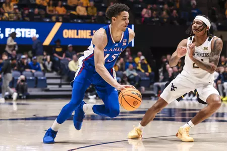 No. 3 Kansas Falls 91-85 at West Virginia Image