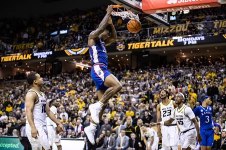 No. 6 Kansas Routs Mizzou 95-67 Image