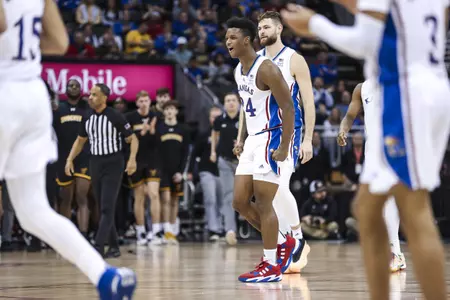 Dickinson’s Double-Double Helps No. 2 Kansas to 86-67 Win Over Wichita State Image