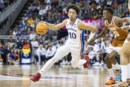 Kansas Falls to Texas in Big 12 Championship, 76-56 Image