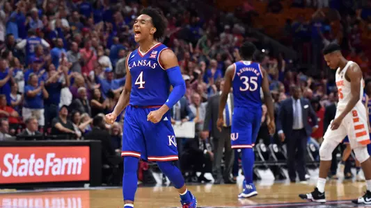 Graham shines in Miami as No. 2 Kansas stops Syracuse, 76-60 Image