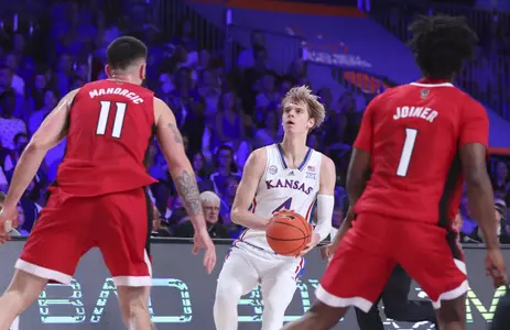Dick Leads No. 3 Kansas to 80-74 Victory Against NC State Image