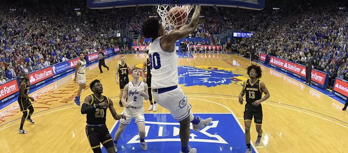 Azubuike Leads No. 2/3 Kansas past Milwaukee, 95-68 Image