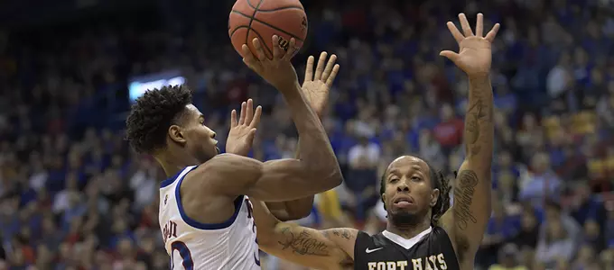 Jayhawks Defeat Fort Hays State in Exhibition Play Image