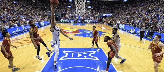 Jayhawks Scorch Nets to Top Iowa State, 91-71 Image
