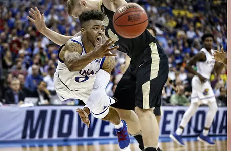 High-flying Jayhawks outrun Purdue, 98-66, to advance to the Elite Eight Image