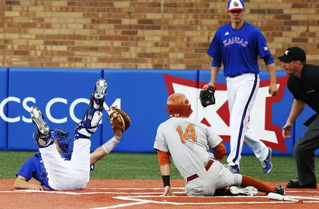 Jayhawk Pitchers Falter, Drop Series to Texas, 16-7 Image