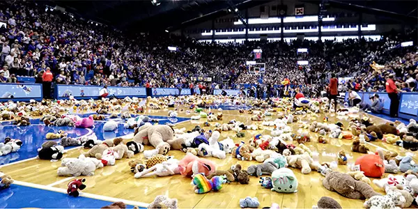 Jayhawks to Hold Teddy Bear Toss to Benefit Toys for Tots Image