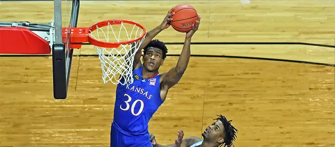 Jayhawks Top Wildcats, 59-41, in Dillons Sunflower Showdown Image