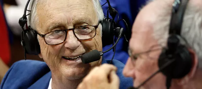 “Voice of the Jayhawks,” Max Falkenstien, passes away at 95 Image