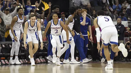 Jayhawks shoot past West Virginia, into Big 12 final Image