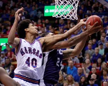 No. 9 Jayhawks Run Over Horned Frogs, 74-48 Image