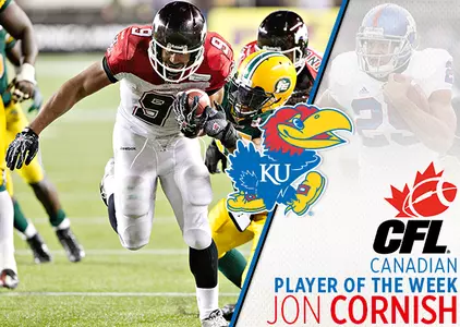 Former KU Football Standout Jon Cornish Named CFL Canadian Player of the Week Image