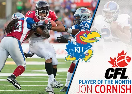 KU’s Jon Cornish Named CFL Player of the Month for July Image