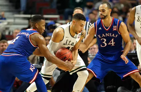 No. 4 Kansas Falls to No. 13 Michigan State in Champions Classic Image