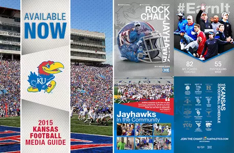 Kansas Football Unveils 2015 Media Guide in Advance of Big 12 Media Days Image