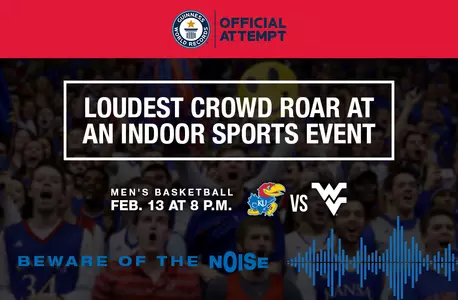 Allen Fieldhouse going for GUINNESS WORLD RECORDS title for loudest crowd roar on Feb. 13 Image