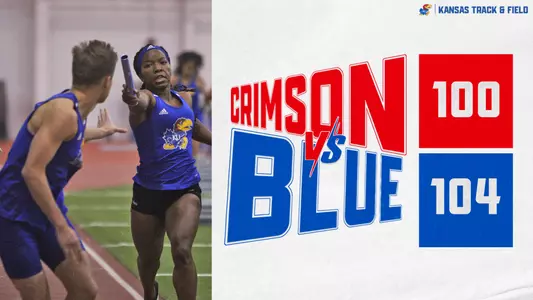 Blue Tops Crimson, 104-100, in Crimson vs. Blue Meet Image