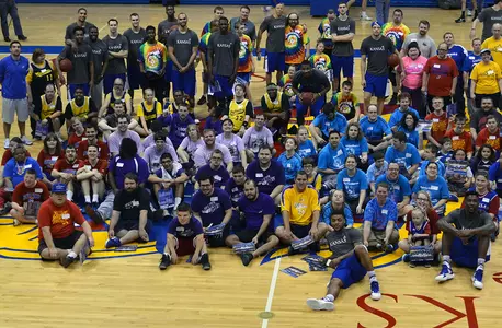 Special Olympians Give the Big 12 Champs a Lift Image