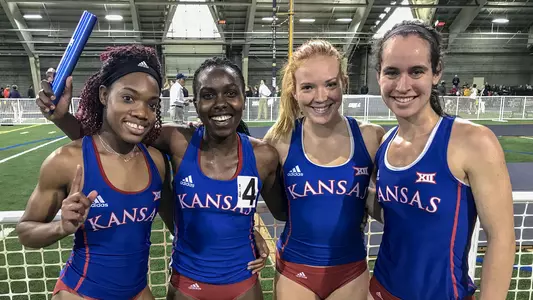 Kansas women’s DMR breaks school record at Alex Wilson Invitational Image