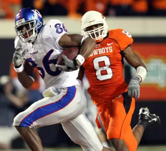 Jayhawks Win Again, 43-28, at Oklahoma State Image