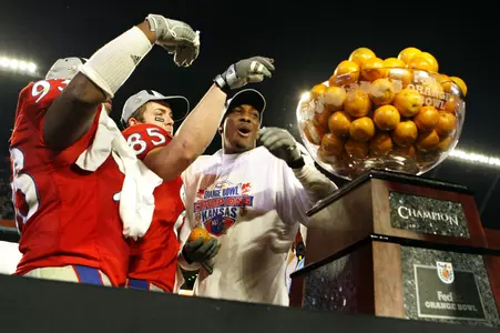 Defense Leads Eighth-Ranked Jayhawks to 24-21 Orange Bowl Victory Image