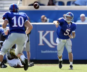Sharp Leads No. 15 Kansas to 30-14 Victory Against Colorado Image