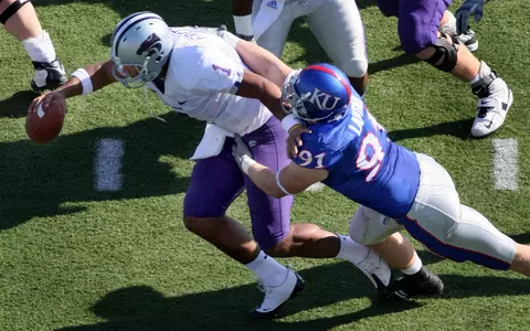 KU Football Claims Third Straight Governor's Cup, Downing K-State, 52-21 Image