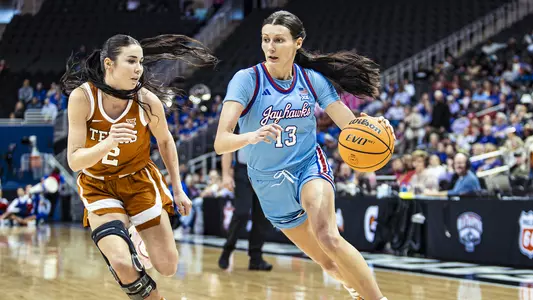 No. 6 Longhorns Outlast Jayhawks in Quarterfinals of Big 12 Championship Image