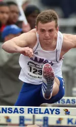 Krechyk Wins Hammer Throw, Hayes and Montgomery Advance to Hurdle Finals Image