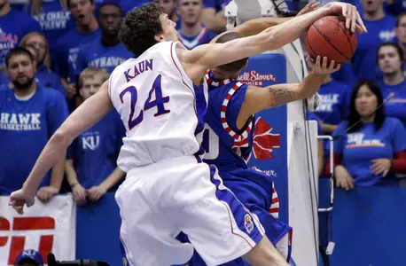 Kaun And Chalmers Lead KU To 84-66 Win Against DePaul Image