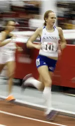 Kansas Women Take Eighth, Men 11th in Big 12 Indoor Championships Image