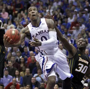 No. 13 Kansas Overwhelms Towson, 100-54, in Season Opener Image