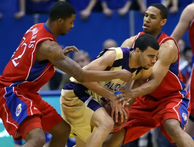 Balanced Attack Leads Top-Ranked Kansas To 98-31 Win Over Alcorn State Image