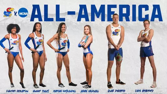 Six Jayhawks Recognized as All-Americans Image