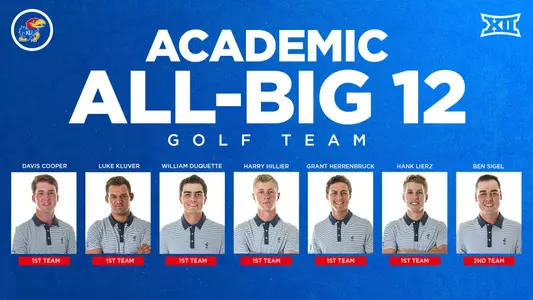 Men's Golf Places 7 on Academic All-Big 12 Teams Image