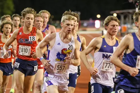 Gibbens Smashes Jim Ryun's School Record, Multiple Jayhawks PR Across 4 Different Meets Image