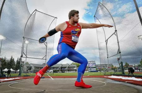 Kansas track & field alum Cooper makes discus finals at Commonwealth games Image