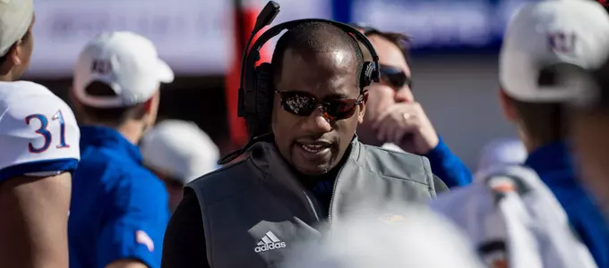 Kansas Football Names Emmett Jones Interim Head Coach Image