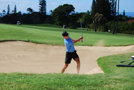 Paced by Broin, Jayhawks in Fifth After Opening 2 Rounds in Hawai'i Image