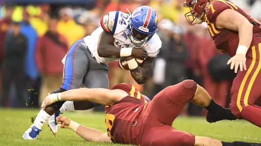 Jayhawks shut out at Iowa State, 45-0 Image